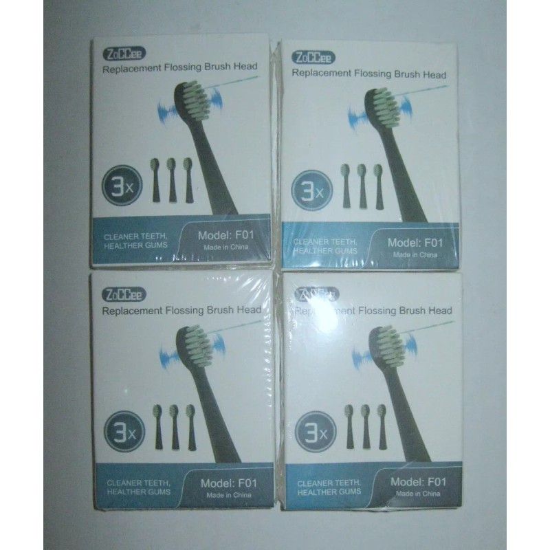 ZoCCee New Lot of 12 ZoCCee Replacement Brush Heads for