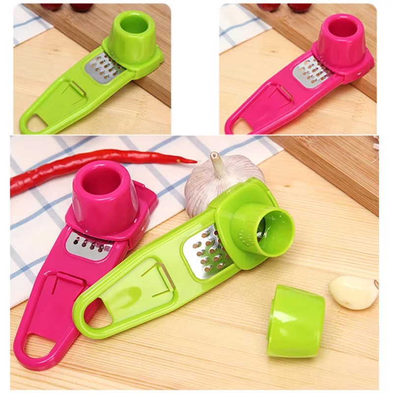 2PCS Garlic Grater, Garlic Chopper Grinder Press Mincer Colour Chopper