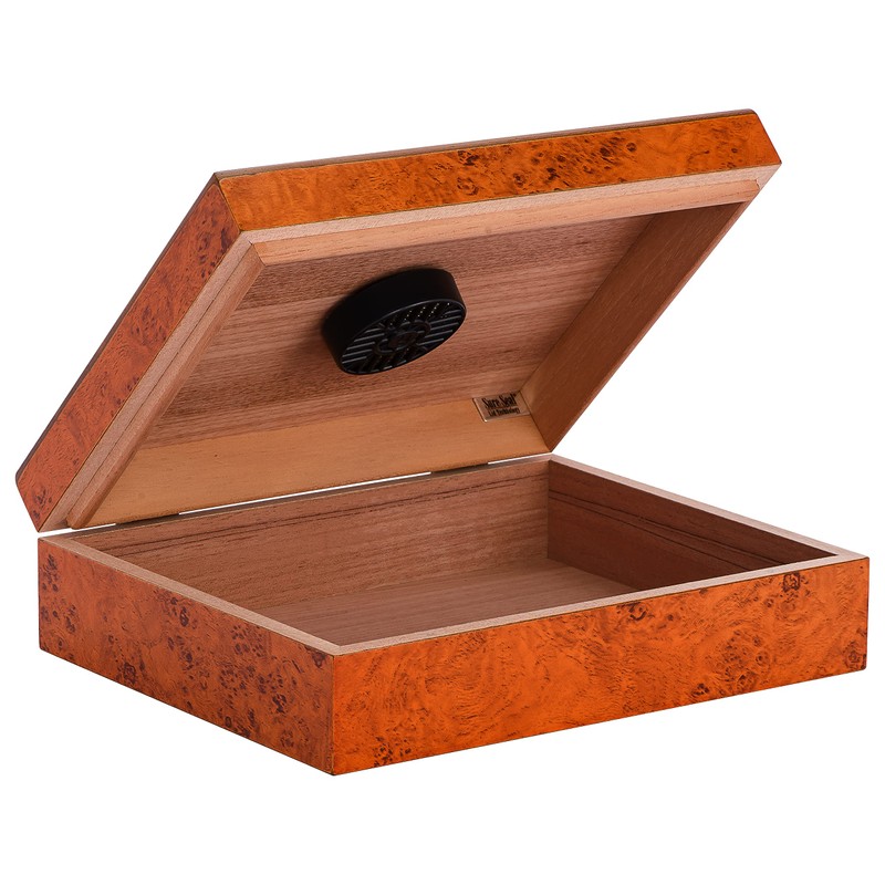 Humidor Supreme Traveler Humidor, 20 Cigar Capacity, Premium Kiln-Dried Spanish