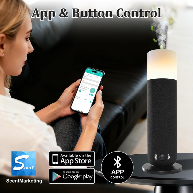Smart Waterless Essential Oil Diffuser,Scent Diffuser for Home,Hotel Collection Diffuser