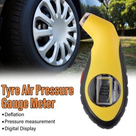 Digital Tire Air Pressure Gauge Meter Tester Bike Car Truck LCD Display 100 PSI