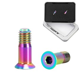HOUSON Titanium Bolt Set for Rear Derailleur Pulleys (2x M5x14.2) - TC4 Lightweight, PVD Coated, Precision CNC Machined, Weight-Optimized