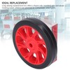 6in Compressor Wheels Replacement Set, 2Pcs 12mm Rubber Wheels for