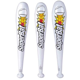Baseball Bat Inflatables - 12 Piece - 24 Inch Before Inflate - New
