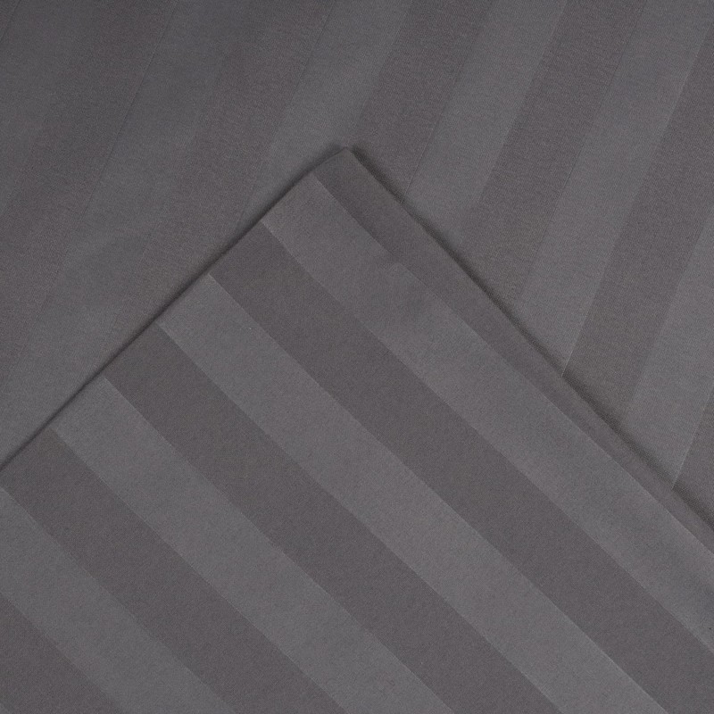 Moonlight Bedding Pillow cases 2 pack - Grey Stripe 48x74cm