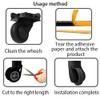 lyrlody 8pcs Fundas para Ruedas de Equipaje, Funda de Silicona