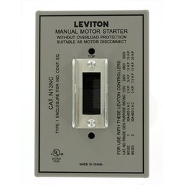 Leviton GY Type 1 Enclosure (for 30 Amp Motor Controller), N13NC-DS, Gray