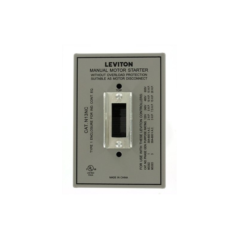 Leviton GY Type 1 Enclosure (for 30 Amp Motor Controller),