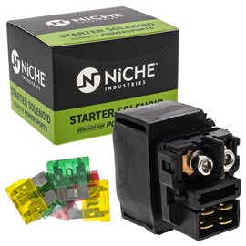 NICHE Starter Solenoid Relay Switch for Kawasaki 27010-0782 Z1000 KFX700 Brute Force 650 PRAIRIE 700