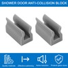 INCREWAY 10PCS Grey Shower Door Bumpers Rubber Wall Jamb Bumpers