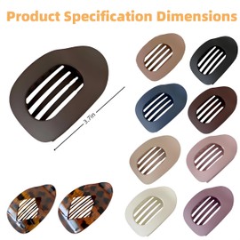 Simple Elegant Duckbill Hair Clip for Women Girls – Non-Slip Flat Beak Hair Clips for Thick Thin Hair – Strong Hold Minimalist Style Hair Accessories (3pcs-1)