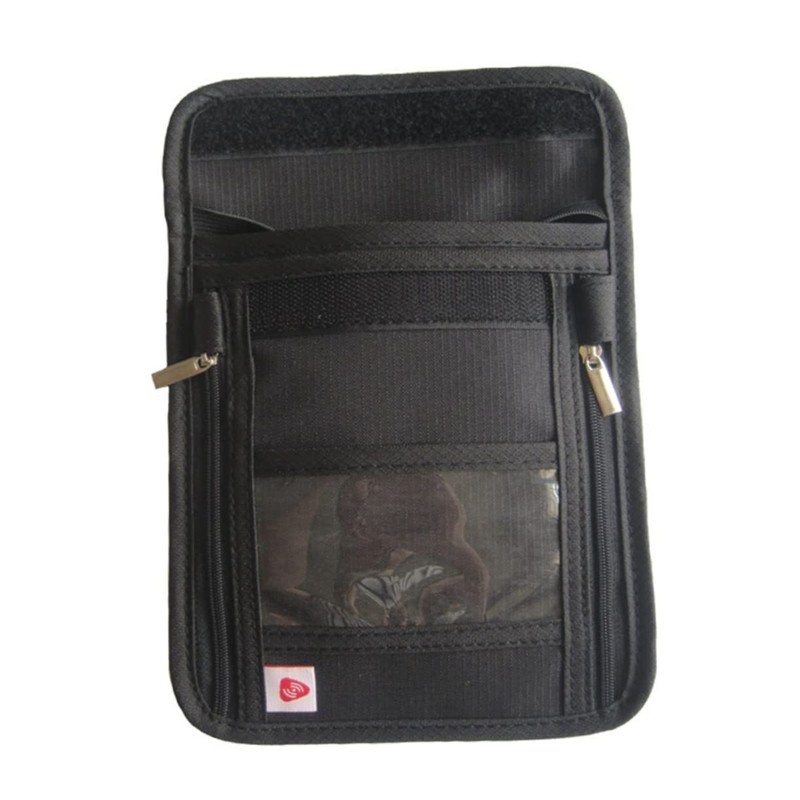 Sosoport Nylon RFID Passport Holder Bag Portable Travel Neck Wallet