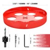 4-1/4"丨108mm Hole Saws with Heavy Duty Arbor HSS Bi-Metal Hole