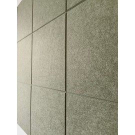 DECORITA Green Bulletin Board | Cork Boards for Walls | Felt Cork Board for Office, Home & Classroom | Green Office Classroom Supplies | Felt Wall Tiles (12-Pack) | Olive