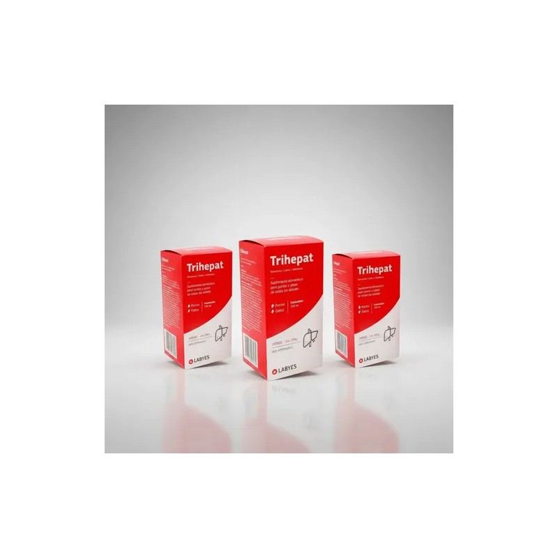 Trihepat Labyes 100ml Protector Hepático Perro Y Gato 3 Pz