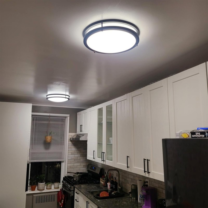 Kalium LED Ceiling Light with Remote 10 Inch Flush Mount