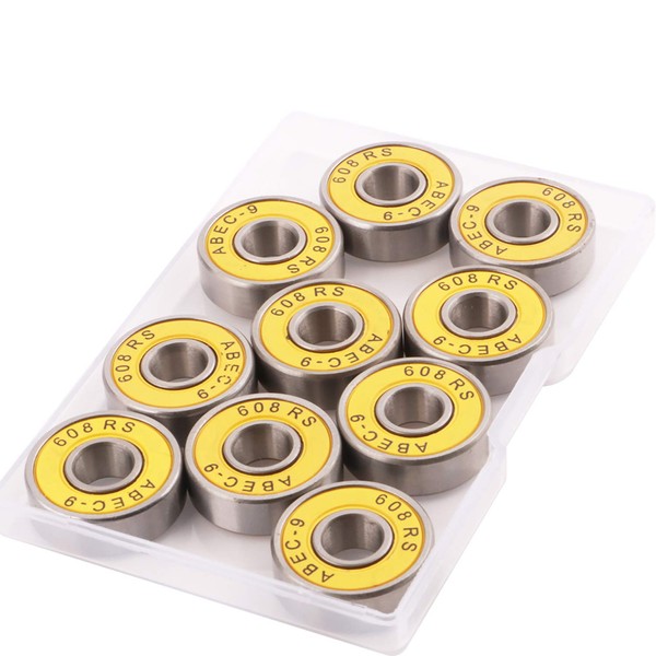 CESFONJER 10 Pieces Bearings Skateboard Bearings Longboard Roller Skate Bearings