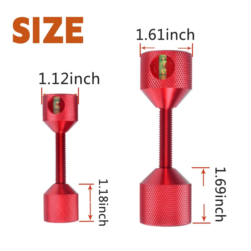 CNRAQR 4 Pcs Flange Two Hole Alignment Pins - 1-1/8"