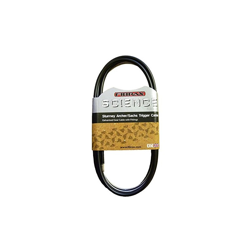 Fibrax Sturmey Archer Cycle Gear Trigger Cable and Housing Black