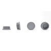 40mm Plastic End Caps, Grey Tube Inserts Bungs, Pack of