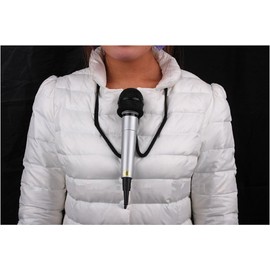 [Cat Hand (Cat Hand)] Neck Hung Microphone Stand Strap Microphone Holder Demonstration Event Magic Show Host and so on