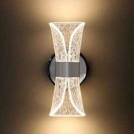 12V LED Wall Sconce with Switch, 3400K 6W 550LM Dimmable Bedside Reading Lamp with Acrylic Lens, RV Interior Light Fixture for RV, Trailer, Camper, Mo