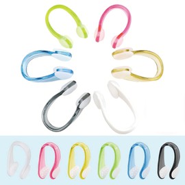 Generisch Nasenklammer Schwimmen,6 Stück Nasenklammer Schwimmen Kinder,Schwimmen Nase Clip,Anti-Rutsch Nasenklammer,für Erwachsene und Kinder Schwimmen Freitaucher und Anfänger