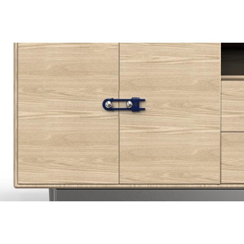 4 PACK Child Proof Sliding Cabinet Door Code Locks Baby