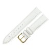 RECHERE Alligator Crocodile Grain Leather Watch Band Strap Gold Pin