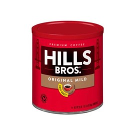 Hills Bros. Original Mild Ground Coffee – Premium Arabica Coffee Beans – Light Roast, Rich Flavor Cup After Cup – Recyclable Steel Can for Freshness – Certified Kosher – 30.5 OZ Can
