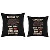 Bear Spray Not Bug Spray Funny Camping Sayings Throw Pillow