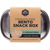 Ever Eco Stainless Steel Bento Snack Box 2 Compartments - 580ml