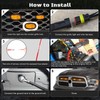4 Pcs Led Grill Lights Compatible with 2013-2018 RAM 1500
