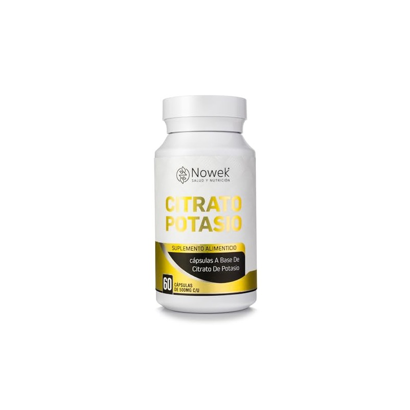 Citrato De Potasio Frasco Con 60 Capsulas| Ingredientes 100% Naturales|