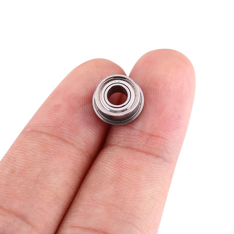 10Pcs F684ZZ Flanged Radial Ball Bearing Double Shielded Flanged Miniature