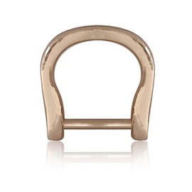 Ganzoo D Ring with Screw Bolts Made of Steel, Set of 6, Can be Assembled Subsequently, Rustproof, Ideal with Paracord 550, Gold Colour