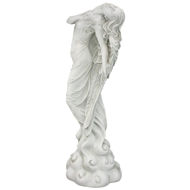Design Toscano Ascending Angel Garden Statue, Medium, Antique Stone