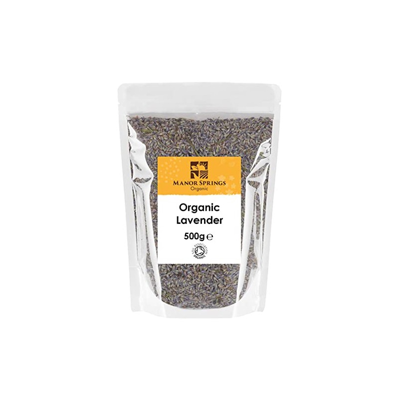 Organic Dried Lavender Flowers 500g by Manor Springs Organic
