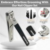 Brookstone Nail Clippers Set - Premium Stainless Steel Nail Clipper