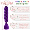 FYRLNA 6 Packs 24 Inch Jumbo Braiding Hair Soft High
