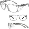 HTS HUNTERSKY E60 Anti-Fog Crystal Frame Safety Glasses with Side