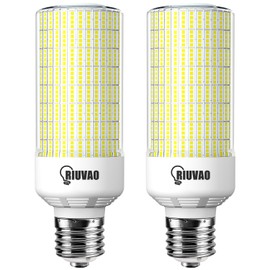 120W LED Corn Light Bulb 18000LM Led Corn Bulb 5000K Daylight E39/E40 Mogul Base Cob, 1200W Metal Halide HPS HID CFL Replace for for Outdoor Indoor Garage Warehouse Factory Workshop Backyard(2 Pack)