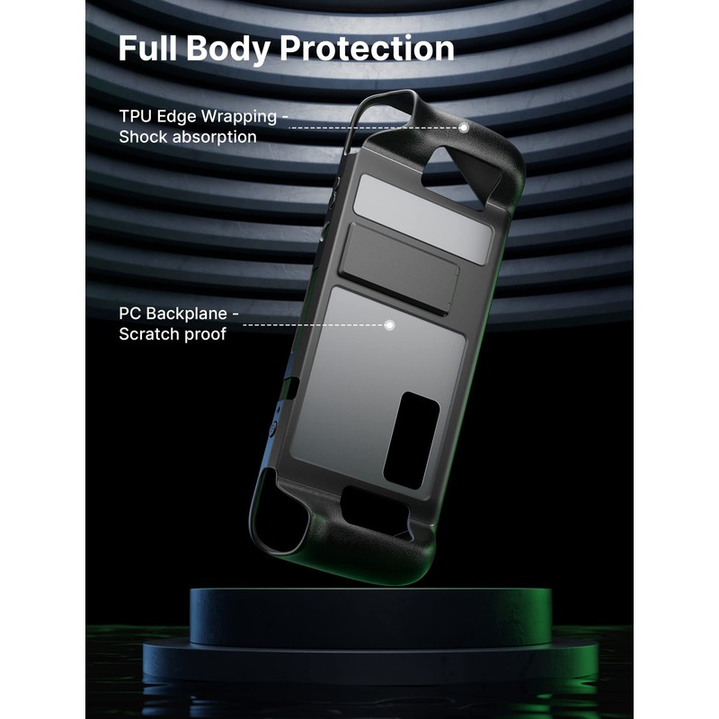 JSAUX Kickstand Case Compatible with Steam Deck/OLED, PC0105 Upgrade The