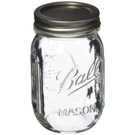 Ball Pint Mason Jar, Regular Mouth, 16 oz (3 Count)