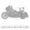 TCMT Low-Profile Driver Passenger Two Up Seat Fit For Harley