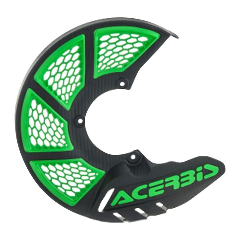 Acerbis X-Brake Vented Front Disc Cover with Mounting Kit Black/Green