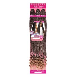 JANET COLLECTION 3X BOX BRAID FRENCH CURL 24" (OET1B/30)