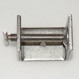 2PCS 304 Stainless Steel C Clamps Wide Jaw Opening Tiger Clamp with Handles Bolts(Handles 50mm(2PCS))