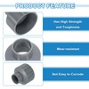 sourcing map 2 Pcs UPVC Reducer Pipe Fitting, 75x40mm PVC