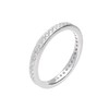 Sterling Silver & CZ Crystal Full Eternity Ring Size Large